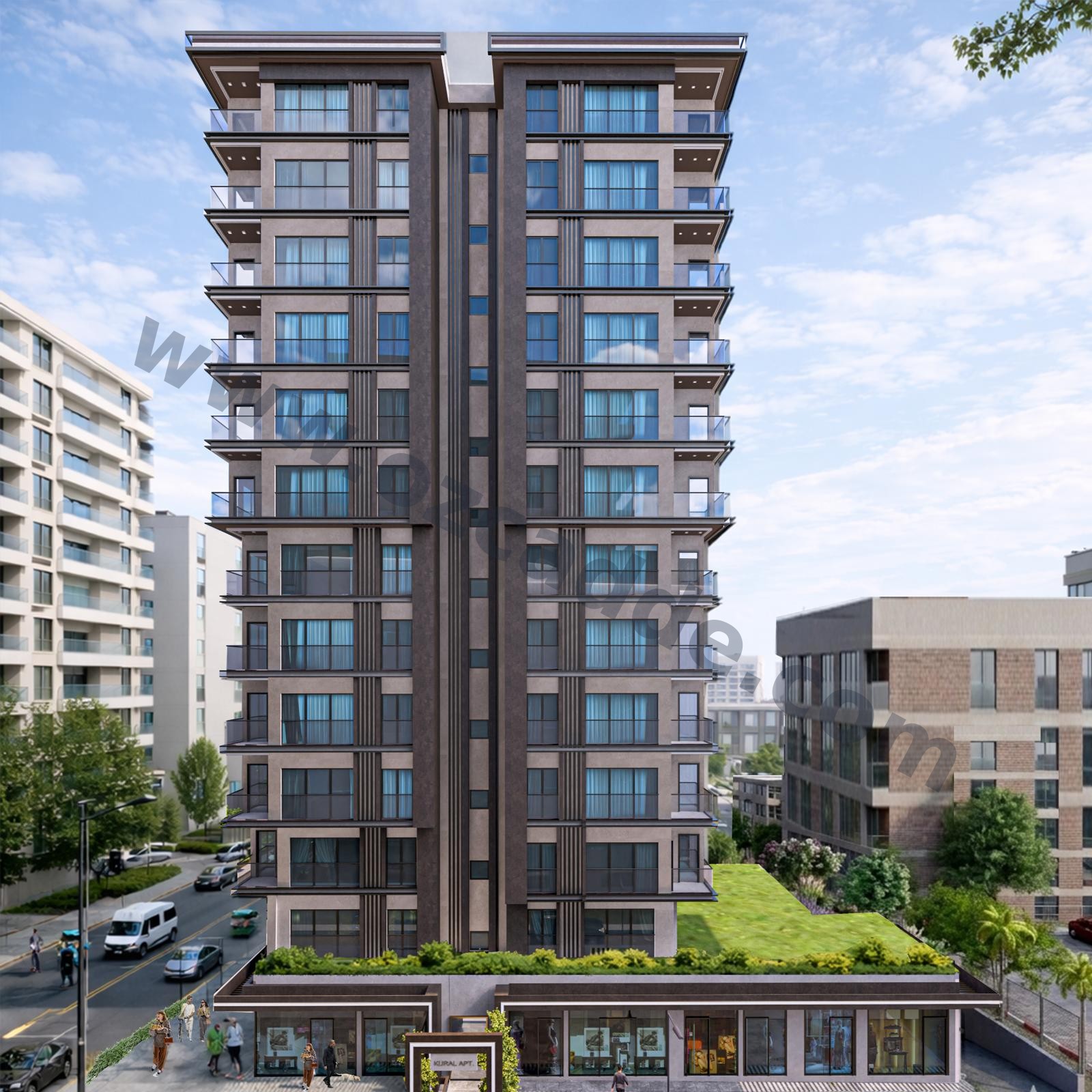 PROJEDEN SATILIK CADDEBOSTAN'DA 3+1 120 M2 NET DAİRE