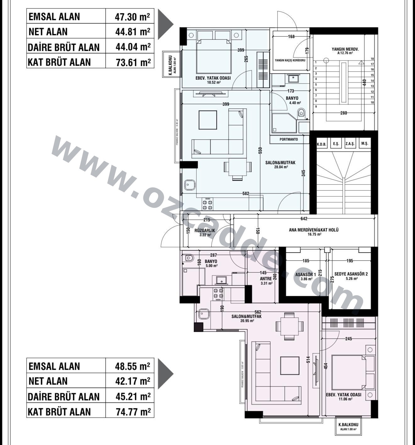 PROJEDEN SATILIK CADDEBOSTAN'DA 1+1 VE 3+1 SATILIK DAİRELER görsel 2