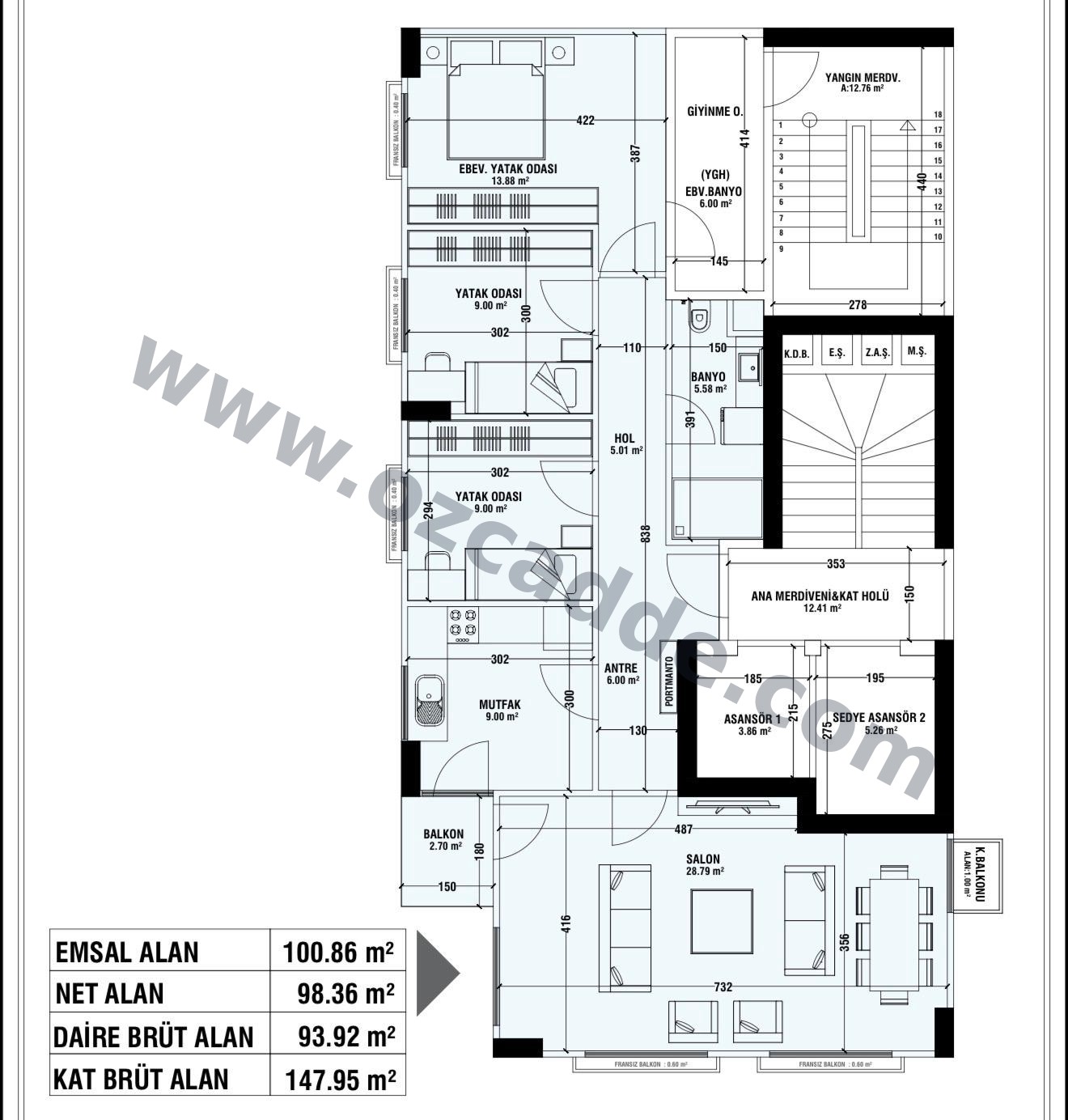 PROJEDEN SATILIK CADDEBOSTAN'DA 1+1 VE 3+1 SATILIK DAİRELER görsel 3